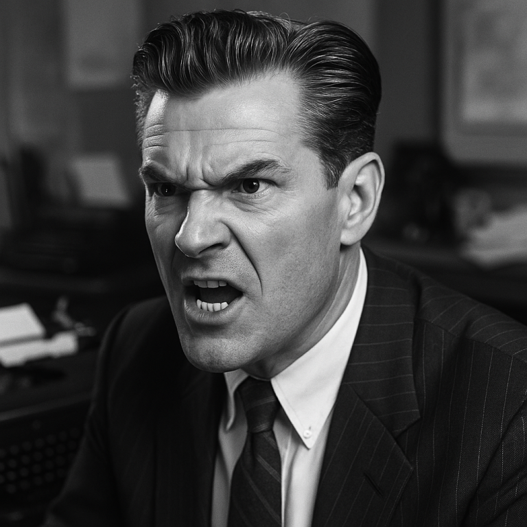 Mid-rant and fully loaded, Brick Tungsten channels the fury of ten Founding Fathers and one malfunctioning leaf blower. Somewhere, a bald eagle salutes.