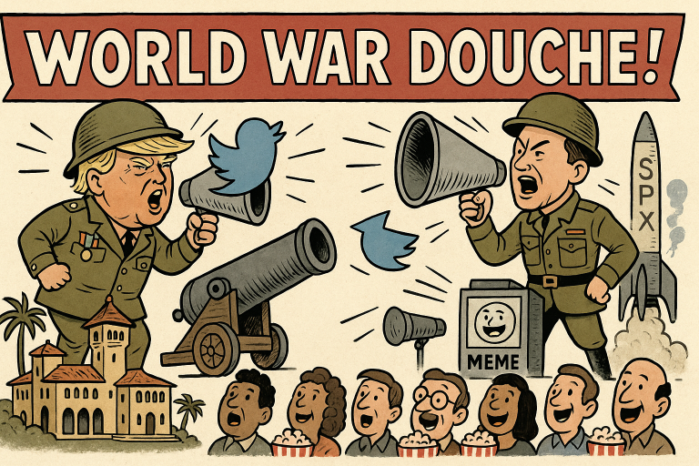 World War Douche Begins! Musk Sacks Mar-A- Lago